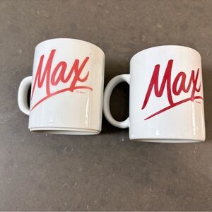 Vintage duo of Maxwell House Max coffee Mugs